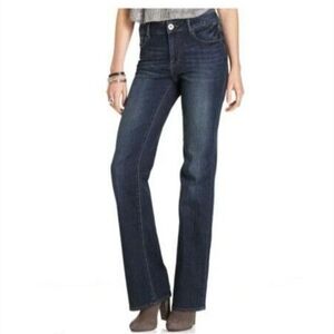 DKNY Soho Dark Wash Boot Cut Jeans Size 8 Blue Indigo